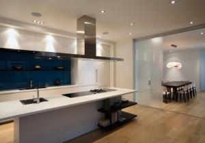 modern kitchen in a new condo